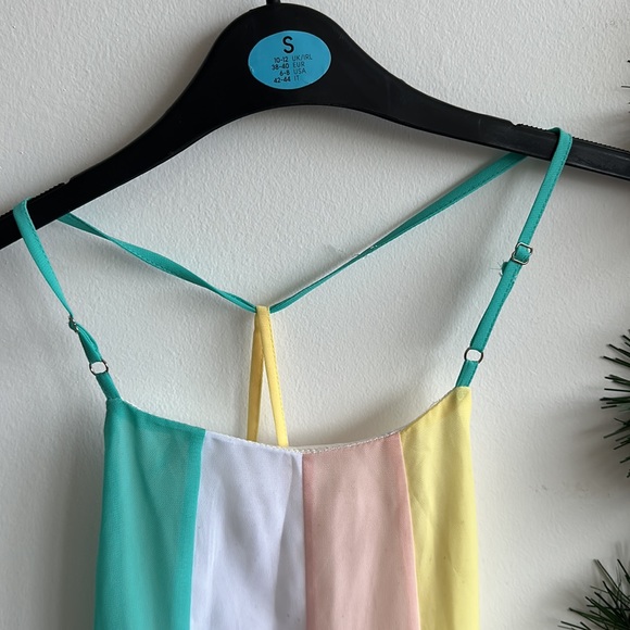 Beautiful color dress - size s - backless - with side zipper adjustable straps - Picture 2 of 5